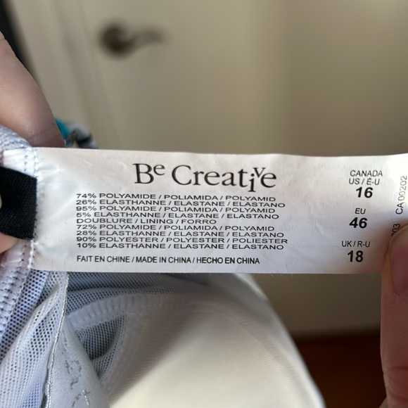 Size 16 Be Creative one piece one shoulder swimsuit - Picture 6 of 6